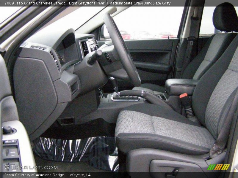 Light Graystone Pearl / Medium Slate Gray/Dark Slate Gray 2009 Jeep Grand Cherokee Laredo