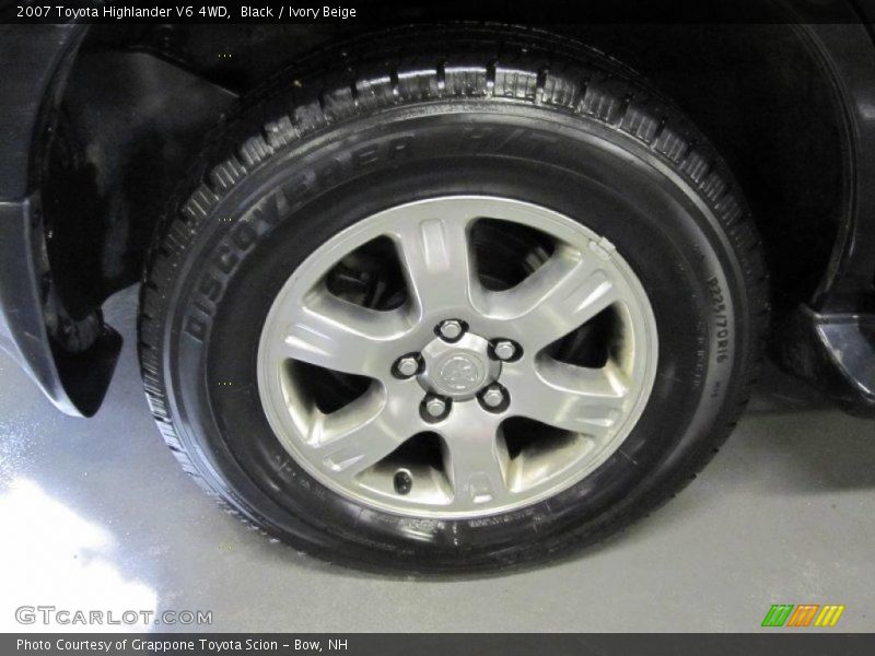 Black / Ivory Beige 2007 Toyota Highlander V6 4WD