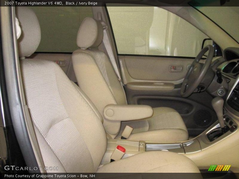 Black / Ivory Beige 2007 Toyota Highlander V6 4WD