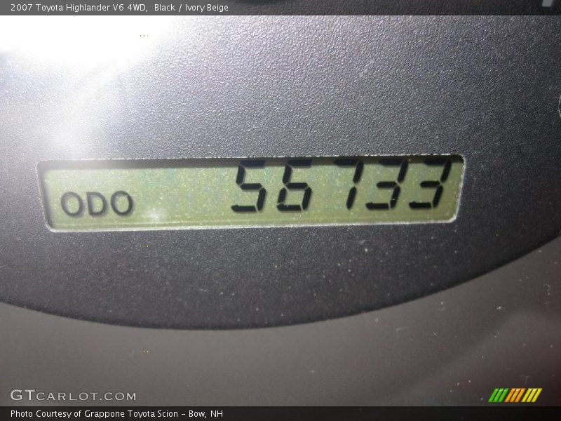 Black / Ivory Beige 2007 Toyota Highlander V6 4WD
