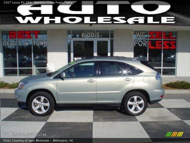 Bamboo Green Pearl / Ivory 2007 Lexus RX 350