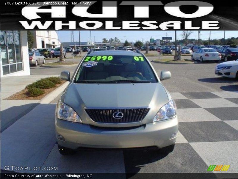 Bamboo Green Pearl / Ivory 2007 Lexus RX 350