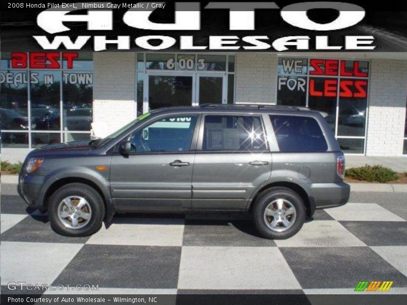 Nimbus Gray Metallic / Gray 2008 Honda Pilot EX-L