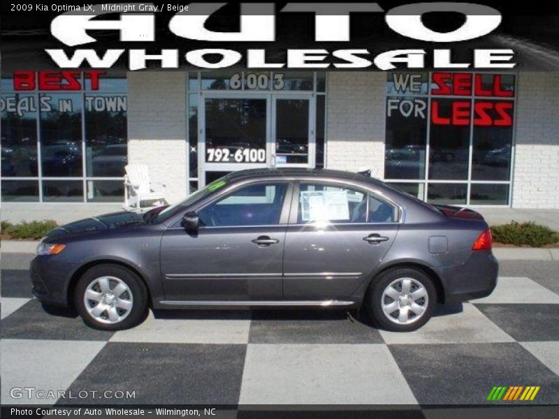 Midnight Gray / Beige 2009 Kia Optima LX