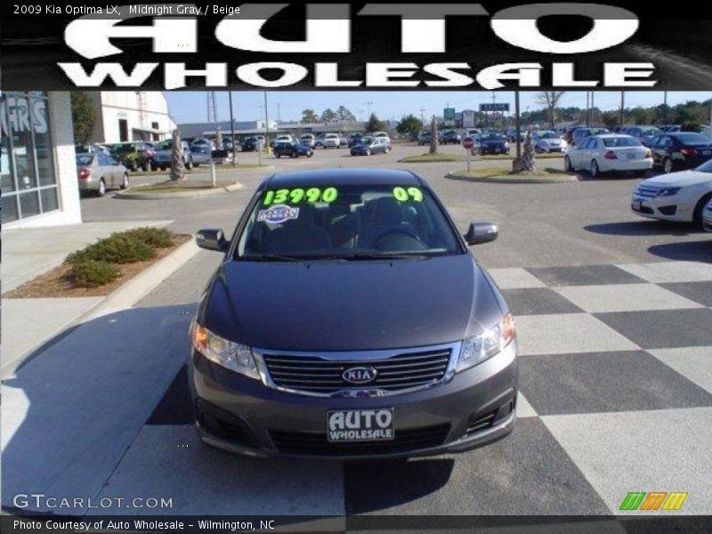 Midnight Gray / Beige 2009 Kia Optima LX