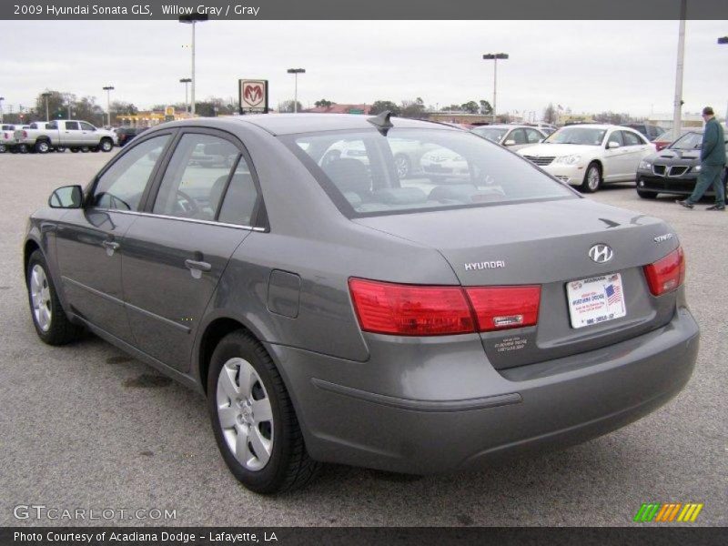Willow Gray / Gray 2009 Hyundai Sonata GLS
