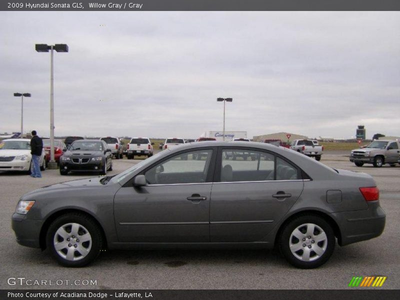 Willow Gray / Gray 2009 Hyundai Sonata GLS