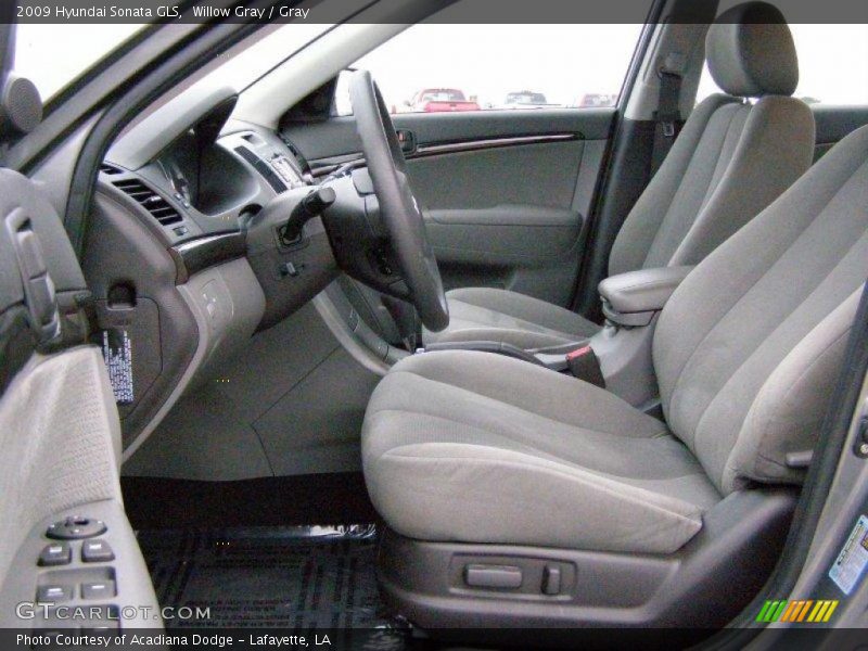 Willow Gray / Gray 2009 Hyundai Sonata GLS