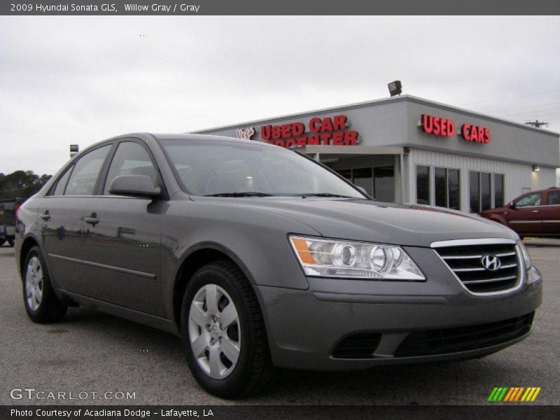 Willow Gray / Gray 2009 Hyundai Sonata GLS