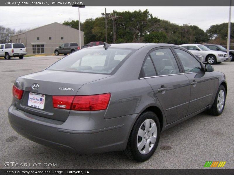 Willow Gray / Gray 2009 Hyundai Sonata GLS