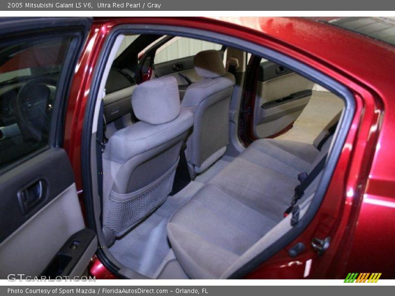 Ultra Red Pearl / Gray 2005 Mitsubishi Galant LS V6
