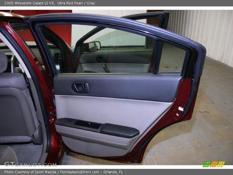 Ultra Red Pearl / Gray 2005 Mitsubishi Galant LS V6