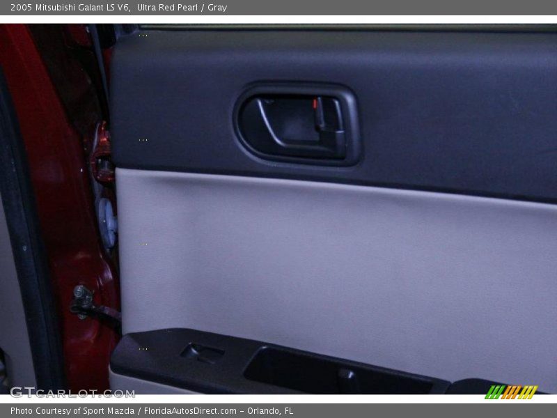 Ultra Red Pearl / Gray 2005 Mitsubishi Galant LS V6