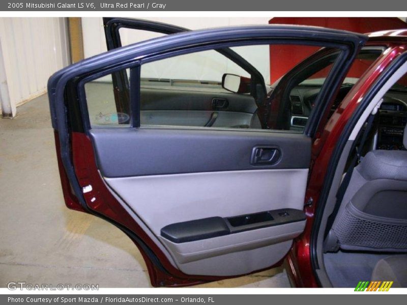 Ultra Red Pearl / Gray 2005 Mitsubishi Galant LS V6