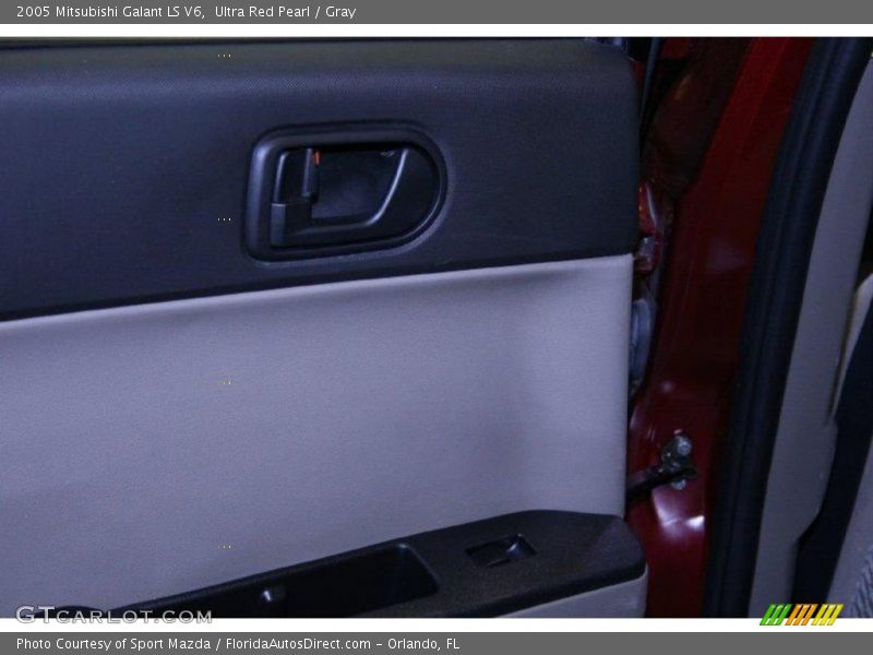 Ultra Red Pearl / Gray 2005 Mitsubishi Galant LS V6