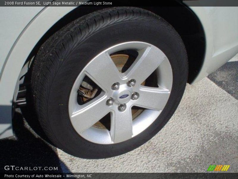 Light Sage Metallic / Medium Light Stone 2008 Ford Fusion SE