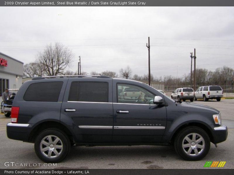 Steel Blue Metallic / Dark Slate Gray/Light Slate Gray 2009 Chrysler Aspen Limited