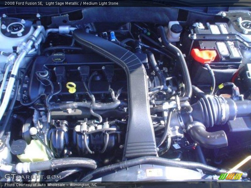 Light Sage Metallic / Medium Light Stone 2008 Ford Fusion SE