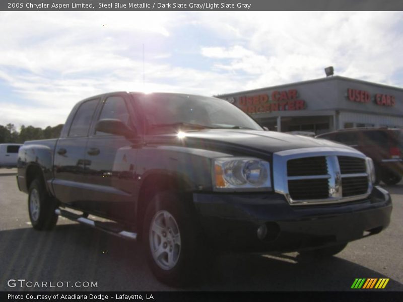 Steel Blue Metallic / Dark Slate Gray/Light Slate Gray 2009 Chrysler Aspen Limited