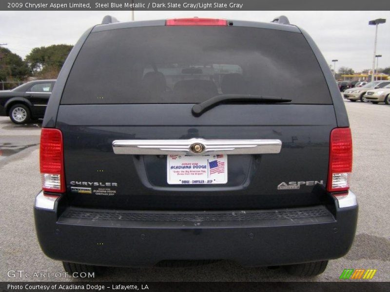 Steel Blue Metallic / Dark Slate Gray/Light Slate Gray 2009 Chrysler Aspen Limited