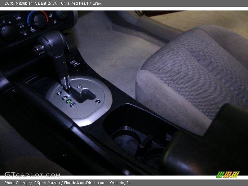 Ultra Red Pearl / Gray 2005 Mitsubishi Galant LS V6