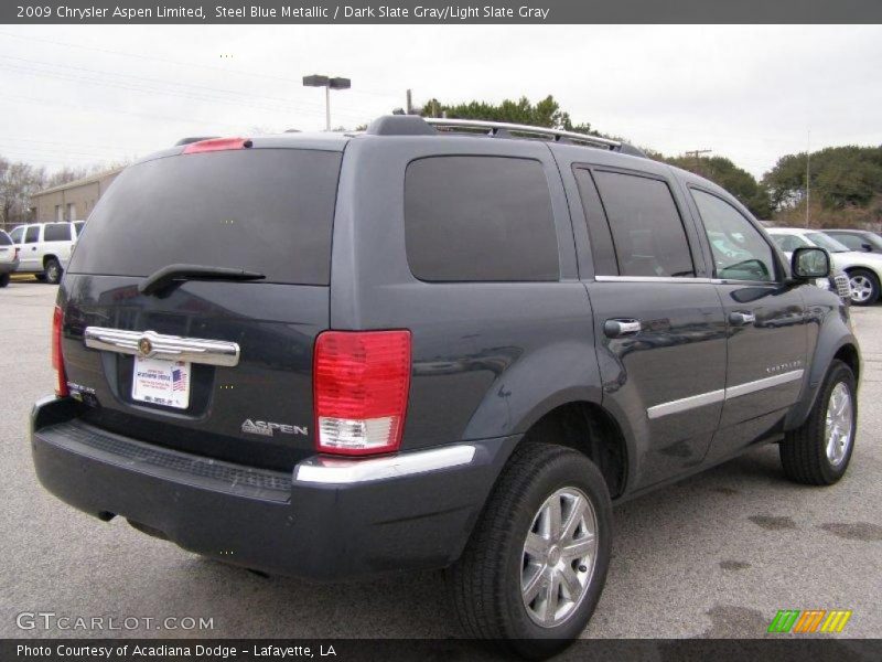 Steel Blue Metallic / Dark Slate Gray/Light Slate Gray 2009 Chrysler Aspen Limited