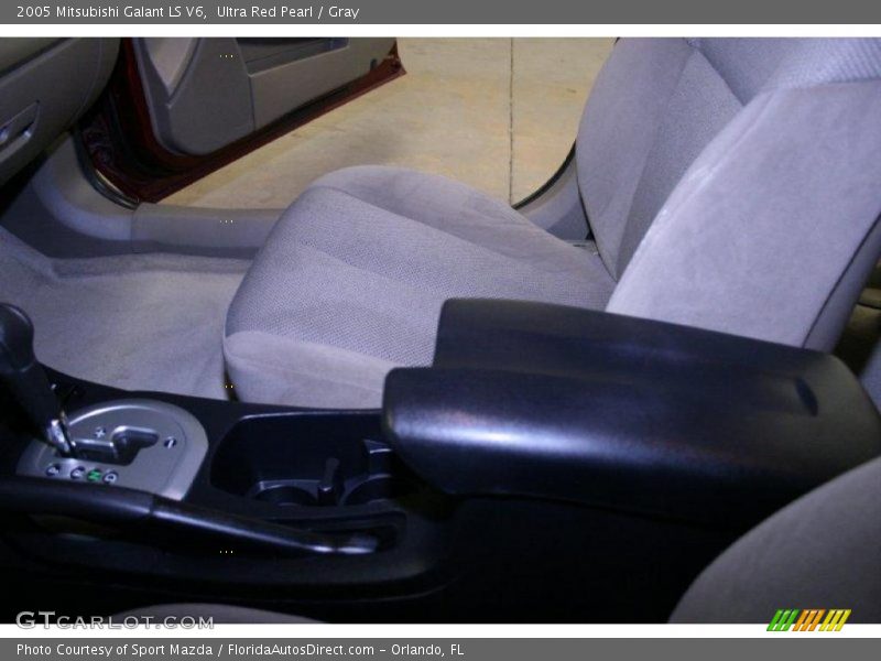 Ultra Red Pearl / Gray 2005 Mitsubishi Galant LS V6