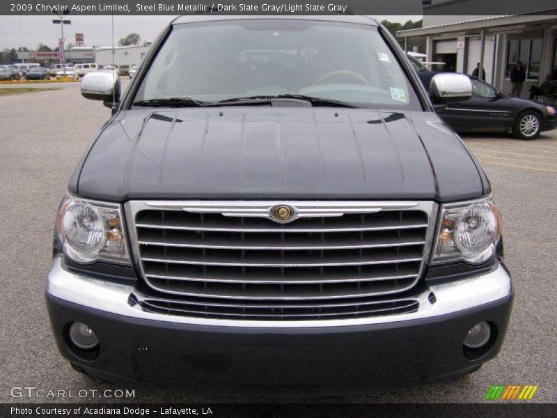 Steel Blue Metallic / Dark Slate Gray/Light Slate Gray 2009 Chrysler Aspen Limited