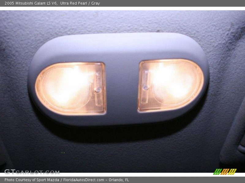 Ultra Red Pearl / Gray 2005 Mitsubishi Galant LS V6
