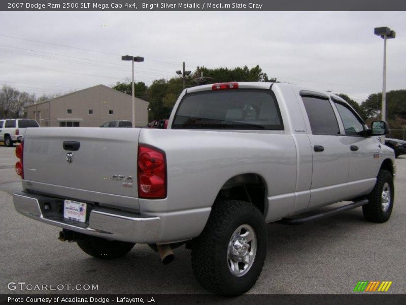 Bright Silver Metallic / Medium Slate Gray 2007 Dodge Ram 2500 SLT Mega Cab 4x4