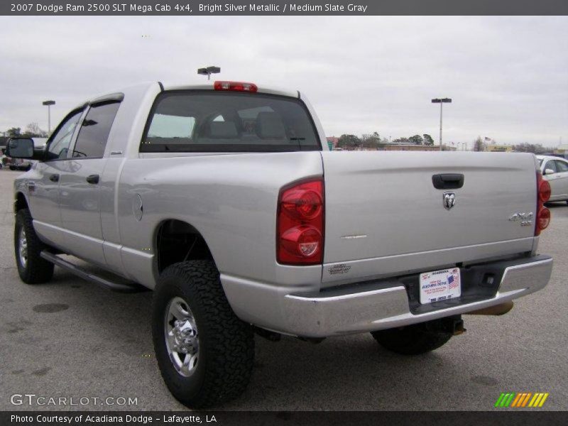 Bright Silver Metallic / Medium Slate Gray 2007 Dodge Ram 2500 SLT Mega Cab 4x4
