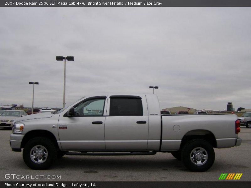 Bright Silver Metallic / Medium Slate Gray 2007 Dodge Ram 2500 SLT Mega Cab 4x4