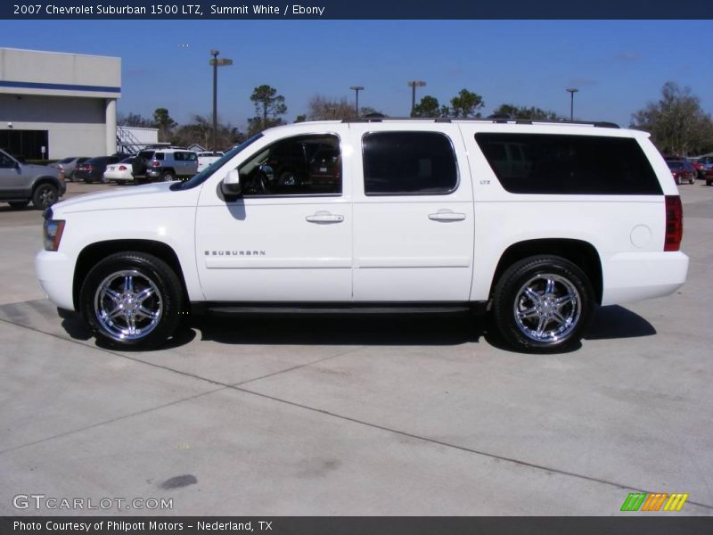 Summit White / Ebony 2007 Chevrolet Suburban 1500 LTZ