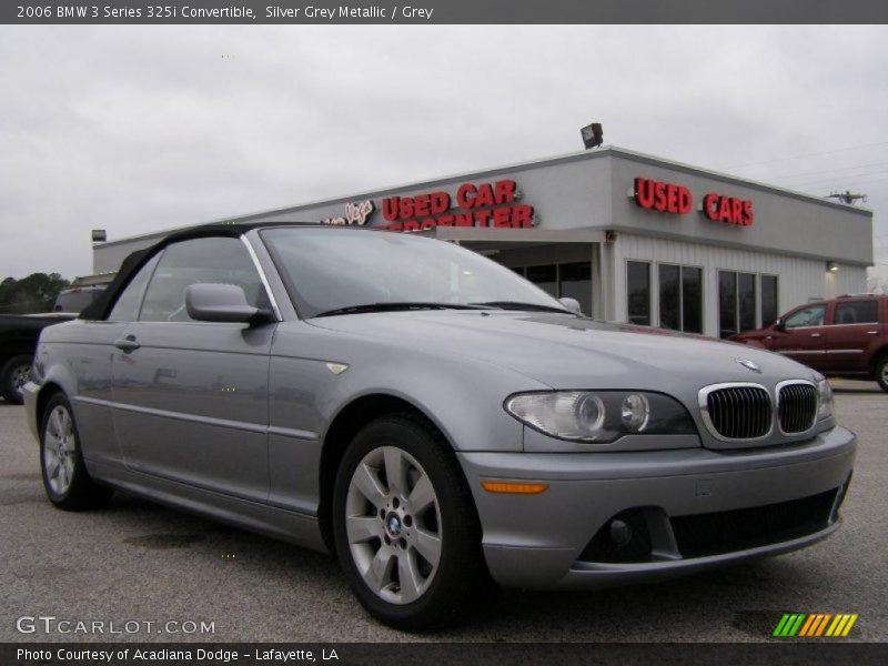 Silver Grey Metallic / Grey 2006 BMW 3 Series 325i Convertible