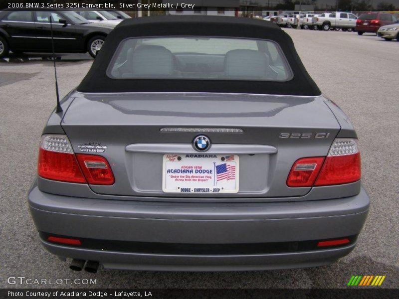 Silver Grey Metallic / Grey 2006 BMW 3 Series 325i Convertible