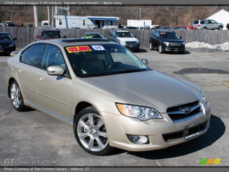 Harvest Gold Metallic / Warm Ivory 2008 Subaru Legacy 3.0R Limited