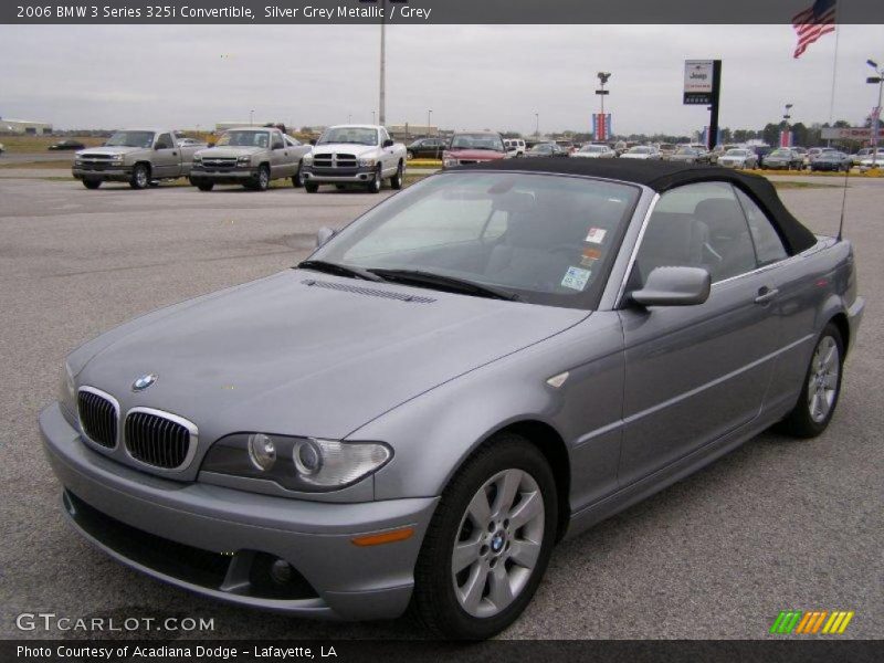 Silver Grey Metallic / Grey 2006 BMW 3 Series 325i Convertible