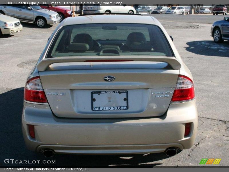 Harvest Gold Metallic / Warm Ivory 2008 Subaru Legacy 3.0R Limited