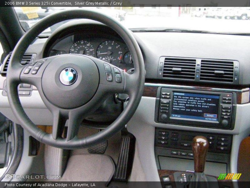 Silver Grey Metallic / Grey 2006 BMW 3 Series 325i Convertible