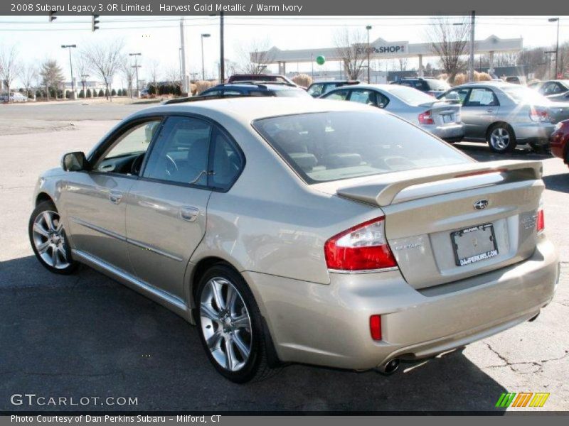 Harvest Gold Metallic / Warm Ivory 2008 Subaru Legacy 3.0R Limited