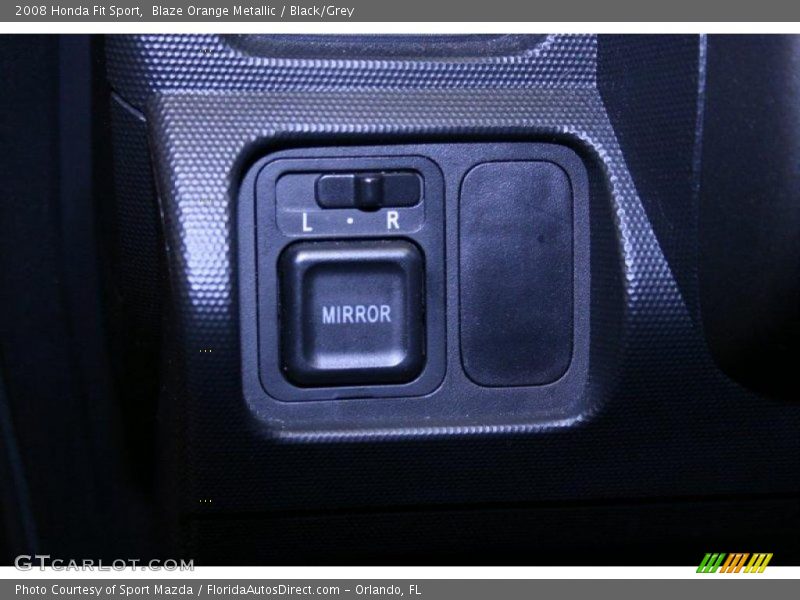 Blaze Orange Metallic / Black/Grey 2008 Honda Fit Sport