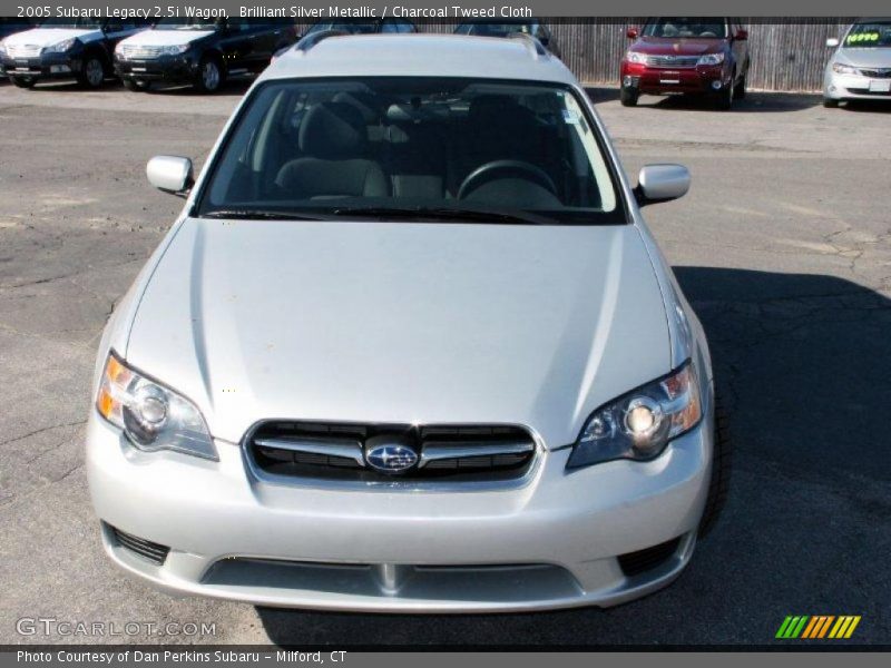 Brilliant Silver Metallic / Charcoal Tweed Cloth 2005 Subaru Legacy 2.5i Wagon