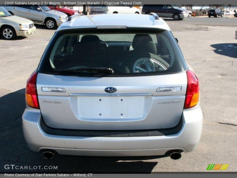 Brilliant Silver Metallic / Charcoal Tweed Cloth 2005 Subaru Legacy 2.5i Wagon