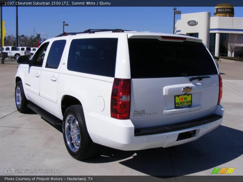 Summit White / Ebony 2007 Chevrolet Suburban 1500 LTZ