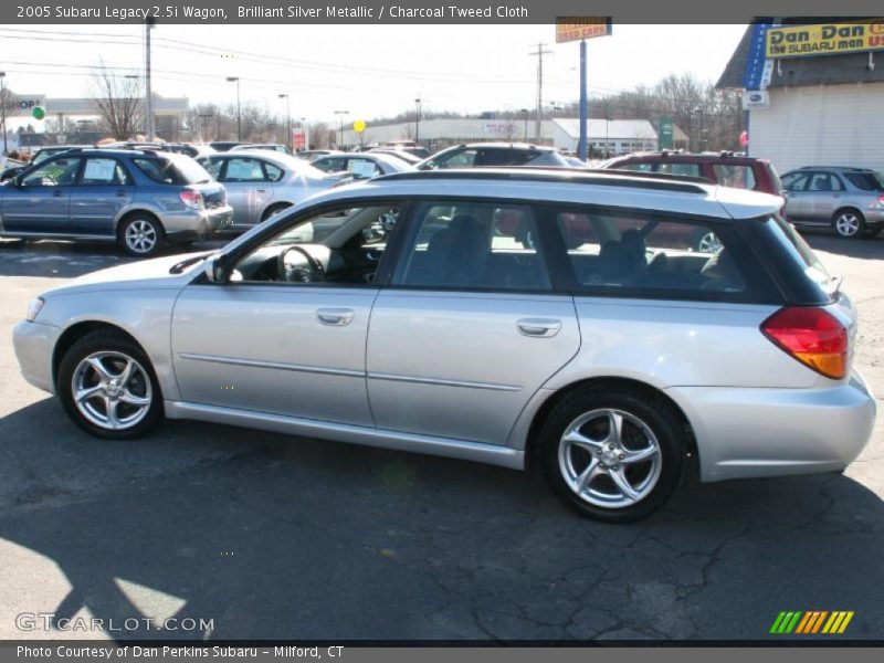 Brilliant Silver Metallic / Charcoal Tweed Cloth 2005 Subaru Legacy 2.5i Wagon