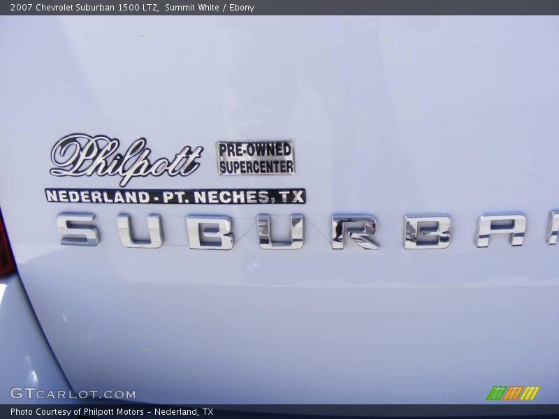 Summit White / Ebony 2007 Chevrolet Suburban 1500 LTZ