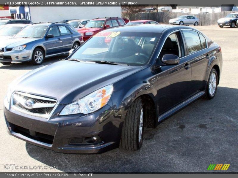 Graphite Gray Metallic / Off Black 2010 Subaru Legacy 2.5i Premium Sedan
