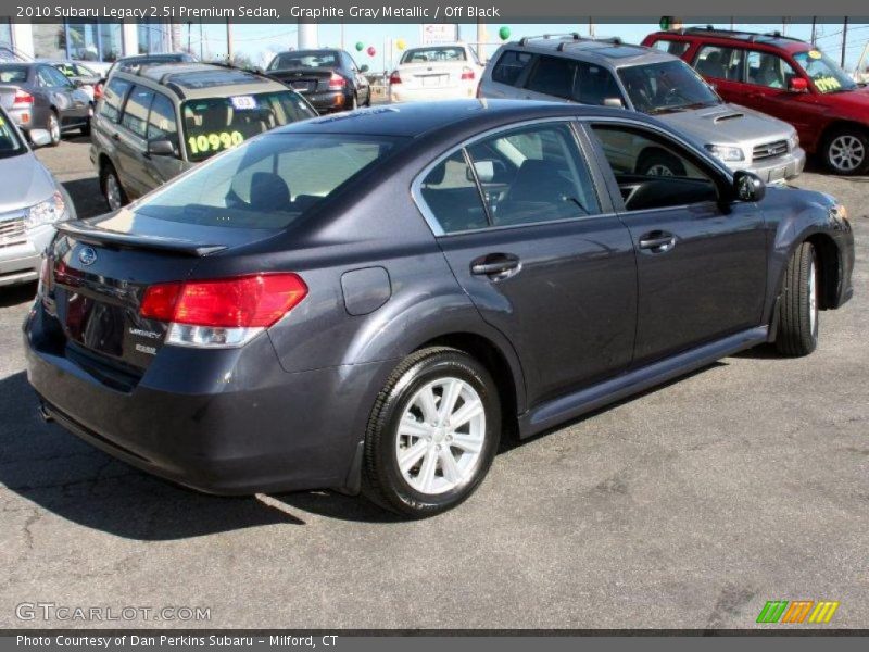 Graphite Gray Metallic / Off Black 2010 Subaru Legacy 2.5i Premium Sedan