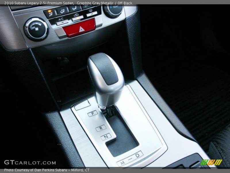 Graphite Gray Metallic / Off Black 2010 Subaru Legacy 2.5i Premium Sedan