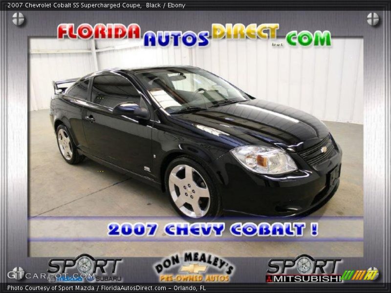 Black / Ebony 2007 Chevrolet Cobalt SS Supercharged Coupe